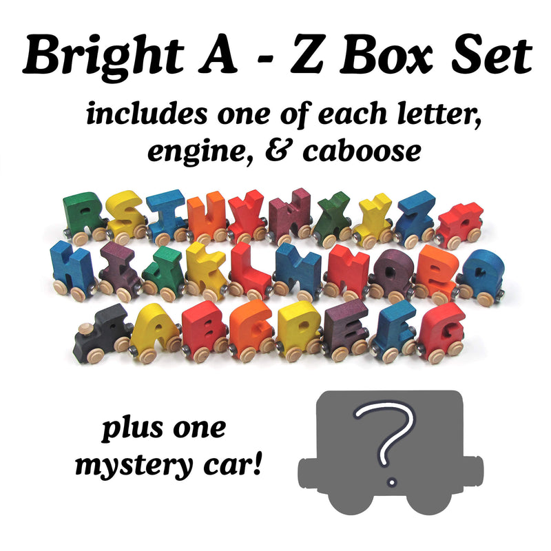 Seconds NameTrains Bright 29pc A-Z + Mystery Car, Engine, & Caboose