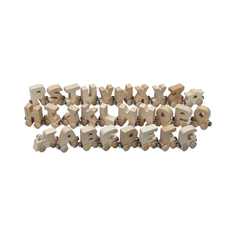 NameTrains Clear 28pc A-Z + Engine & Caboose