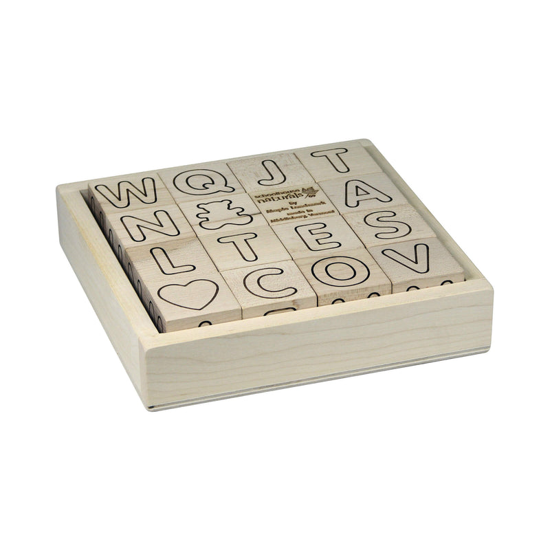 Simple Letter Blocks with Tray