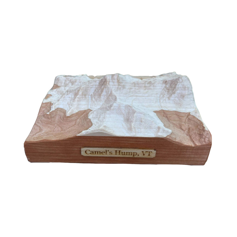 Camels Hump Vermont 3D Topographic Wood Map | Green Mountains Vermont Gift