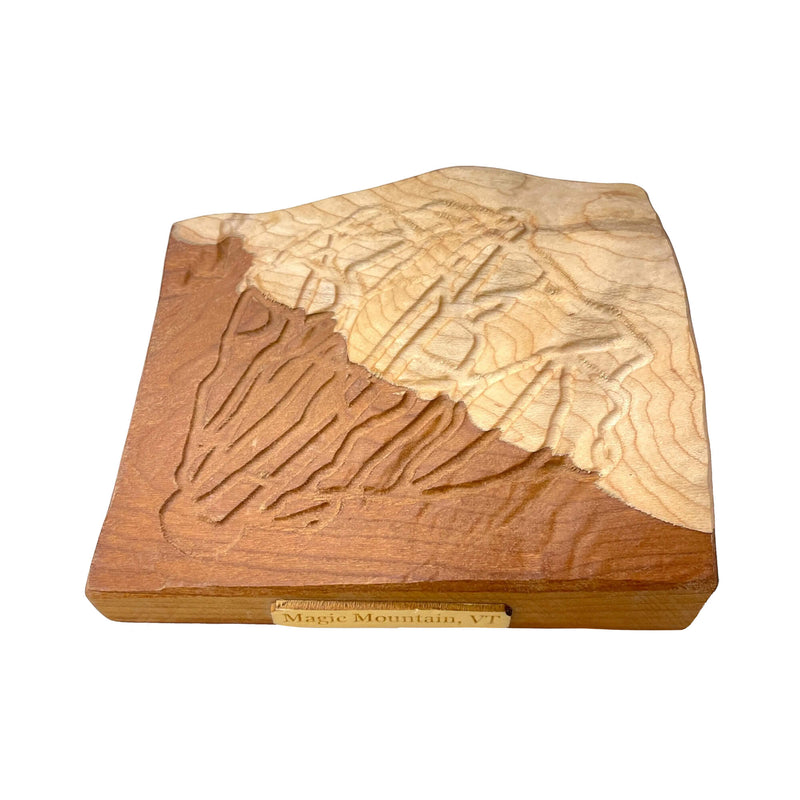 Magic Mountain 3D Relief Vermont Ski Map | Vermont Ski Mountain