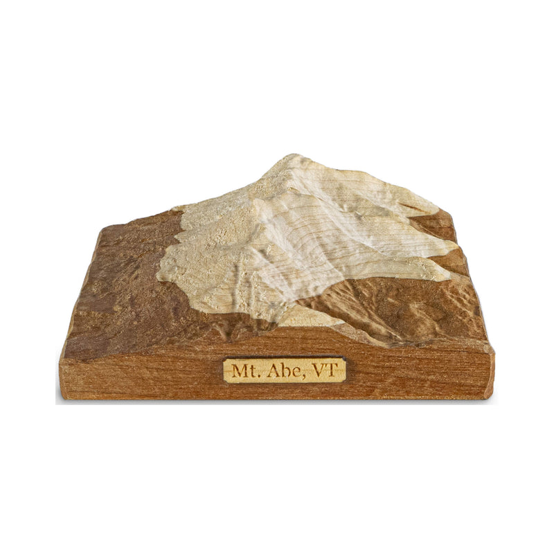 Mount Abraham Vermont wooden 3D Topographic Map