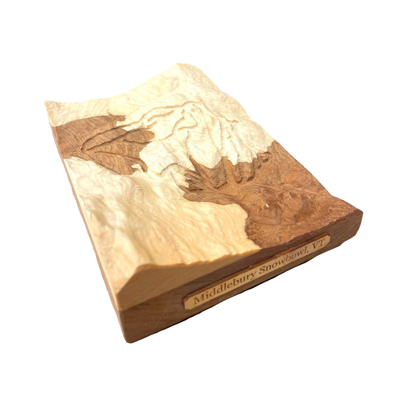 Middlebury Snowbowl Ski 3D Relief  Map | Vermont Ski Gift